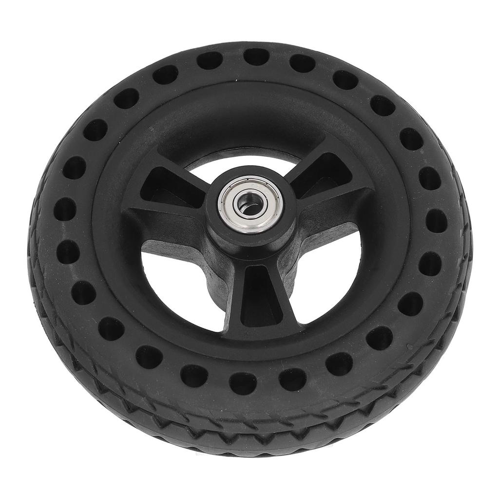 Колесо 6 дюймов TPE резиновое цельное, нескользящее, 75 кг, грузоподъемность, сменное колесо для ручной тележки