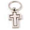 New Cross Metal Keychain Creative Rotatable Keychain Church Gift