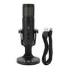 USB Condenser Microphone RGB Light Recording Microphone Rotatable Computer Microphone for Laptop PC