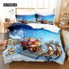 Father Christmas Bedding Set Duvet Cover Set 3d Bedding Digital Printing Bed Linen Queen Size Bedding Set Fashion Design