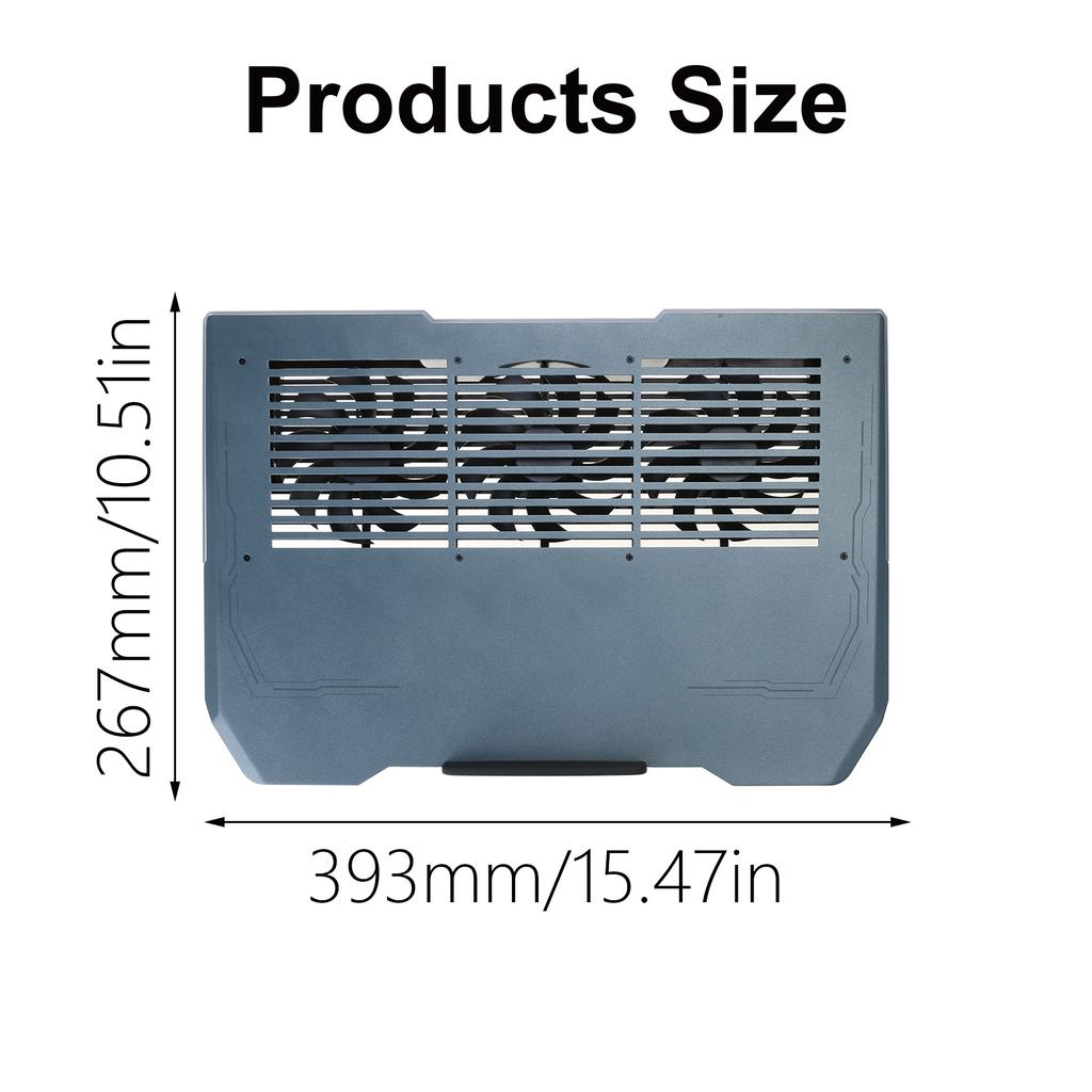 Алюминиевая охлаждающая подставка для ноутбука, светодиодные игровые кулеры для ноутбуков, тихие вентиляторы для ноутбуков, высокая подставка с портом USB/USB C