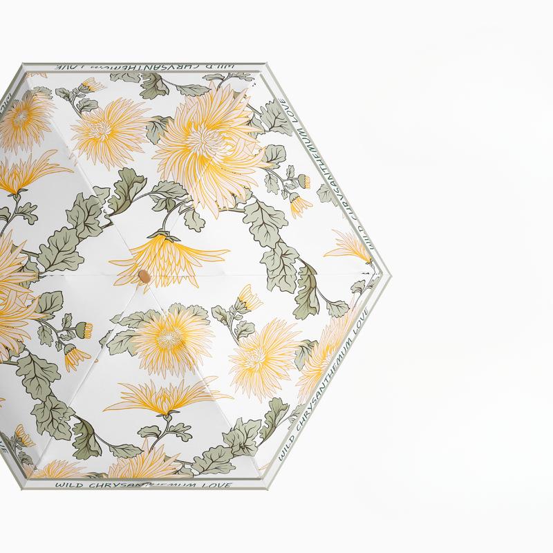 Плоский зонт с шестью карманами, солнцезащитный зонт, цветной клей, защита от солнца, солнцезащитный зонт, женский складной зонт