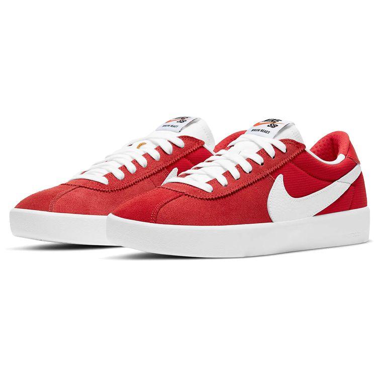 Nike Bruin React SB Varsity Red Unisex Sneakers White CJ1661-600