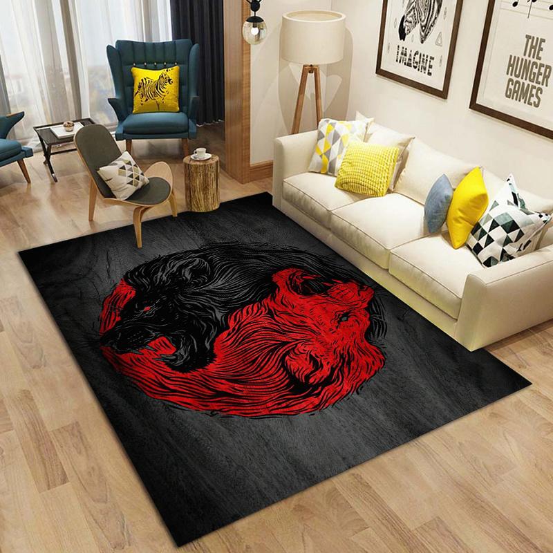 15 Size Tai Chi Bagua Yin Yang Pattern Rug Carpet for Living Room Bathroom Mat Creative Doormat Carpet for Bedroom Home Decor