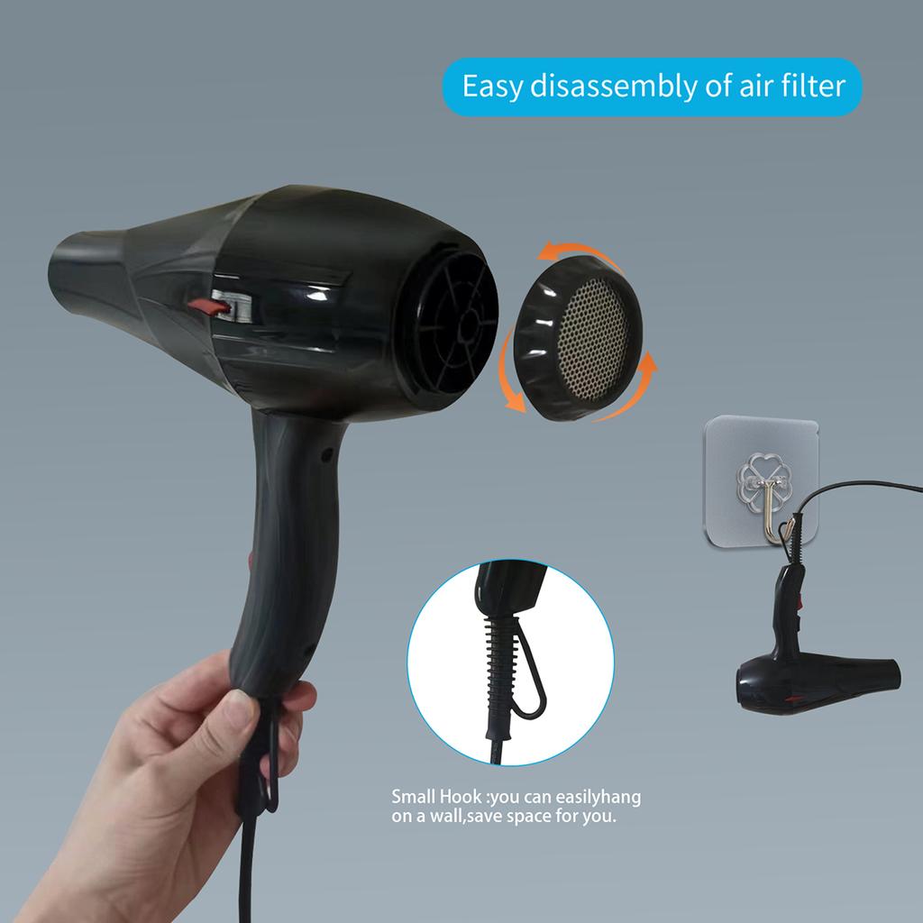 Hair Dryer with Diffuser,Professional Salon Hair Dryer,high Power,perfect for Home and Dormitory Use,gift for Women and men-EU P