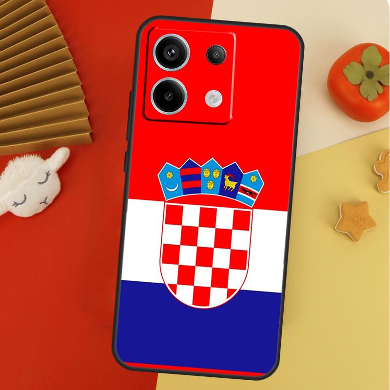 Croatia flag Case For Xiaomi Redmi 14C 13C 10C 12C Redmi Note 14 13 Pro 12 11 9 10 9S 10S 11S 12S Cover