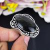 Silversheen Obsidian Gemstone 925 Sterling Silver Jewelry Ring Size 8 KG-1677