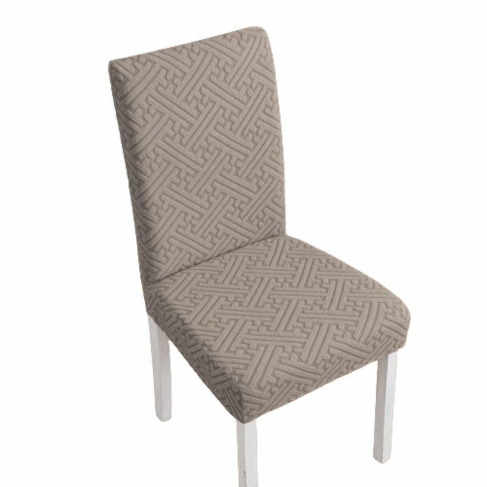 Jacquard Seat Covers Skirt Edge Dining Chair Protector Twill Chair Covers Household