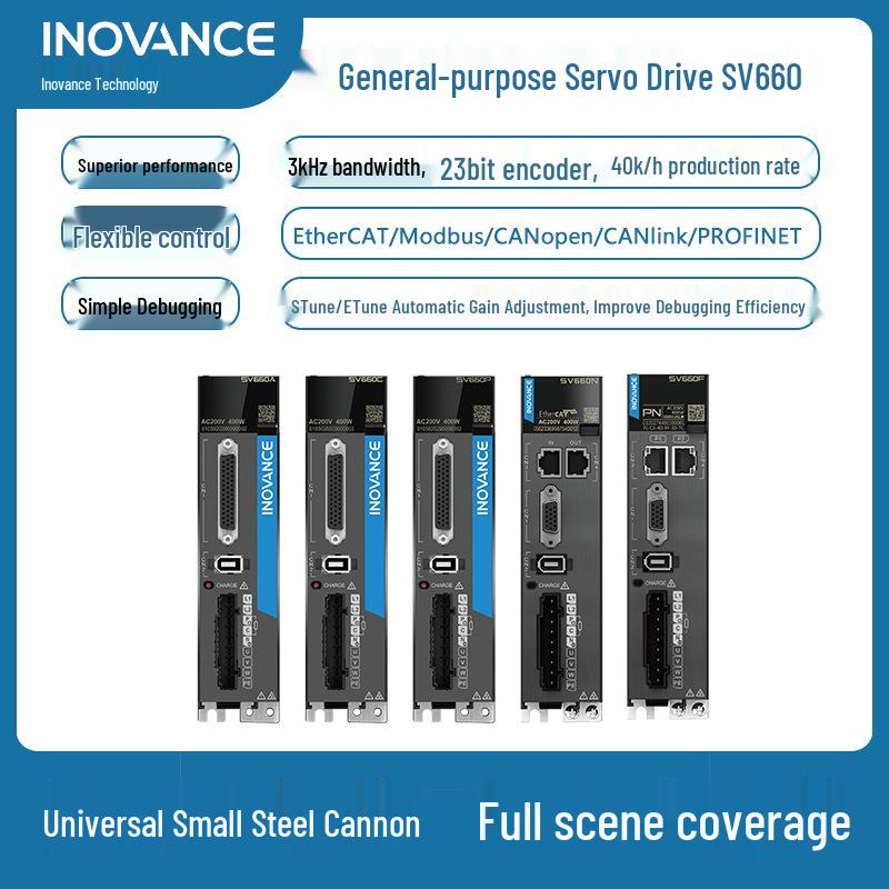 Inovance SV660 Servo Drive & MS1H1 Motor Set 1.3/1.5/1.8KW
