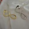 Exquisite Lucky Number Brooch Gold Irregular Metallic Brooches Fashion 8-shaped Pin  Blouses