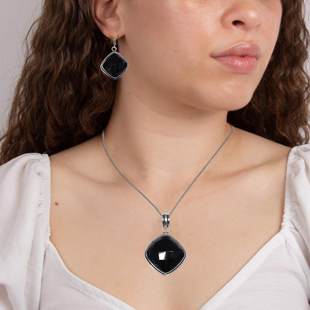 Черный кулон на позвоночнике с драгоценными камнями, ювелирные изделия ручной работы ко Дню святого Валентина, золото