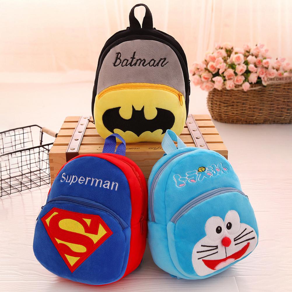 Kid School Bag Backpack Kindergarten Bag Toddler Cute Cartoon Plush Fabric Backpack For Girls Boys Travel School