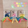Чехол для телефона Dopamine Apple 15 Plush Cartoon Doll с кронштейном - милый силиконовый дизайн против падения