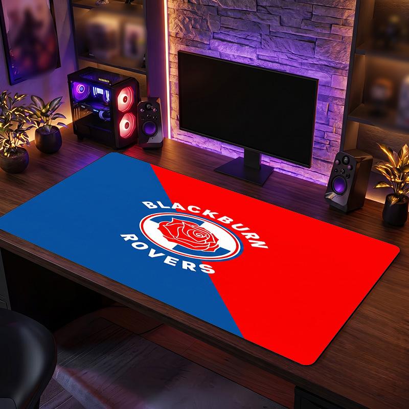 Blackburn Rovers Football Print Large Mouse Pad, Anti-Slip Extended Gaming Desk Mat for Office Home