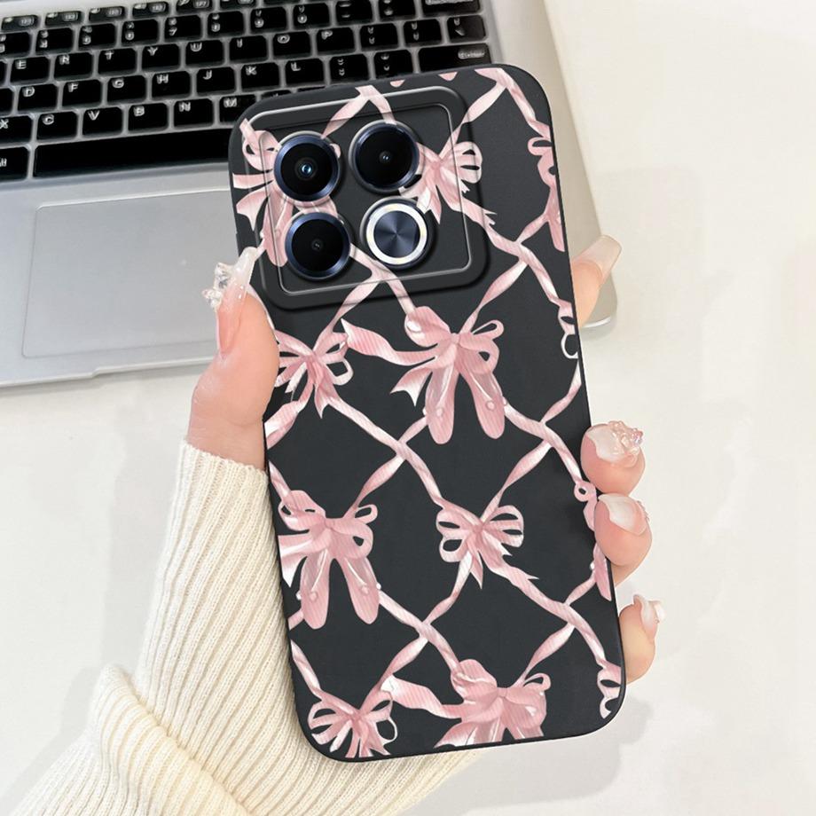 For Infinix Note 40 5G X6852 Phone Case Silicone Soft Back Cover For Infinix Note40 X6851 Bumper Dragon Cat Flower Butterfly Bag