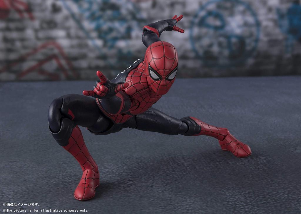 TAMASHII NATIONS Upgrade Suit Far From 150mm Painted Movable Figure SHFiguarts Spider-Man (Дом Человека-Паука) приблизительно. АБС и ПВХ