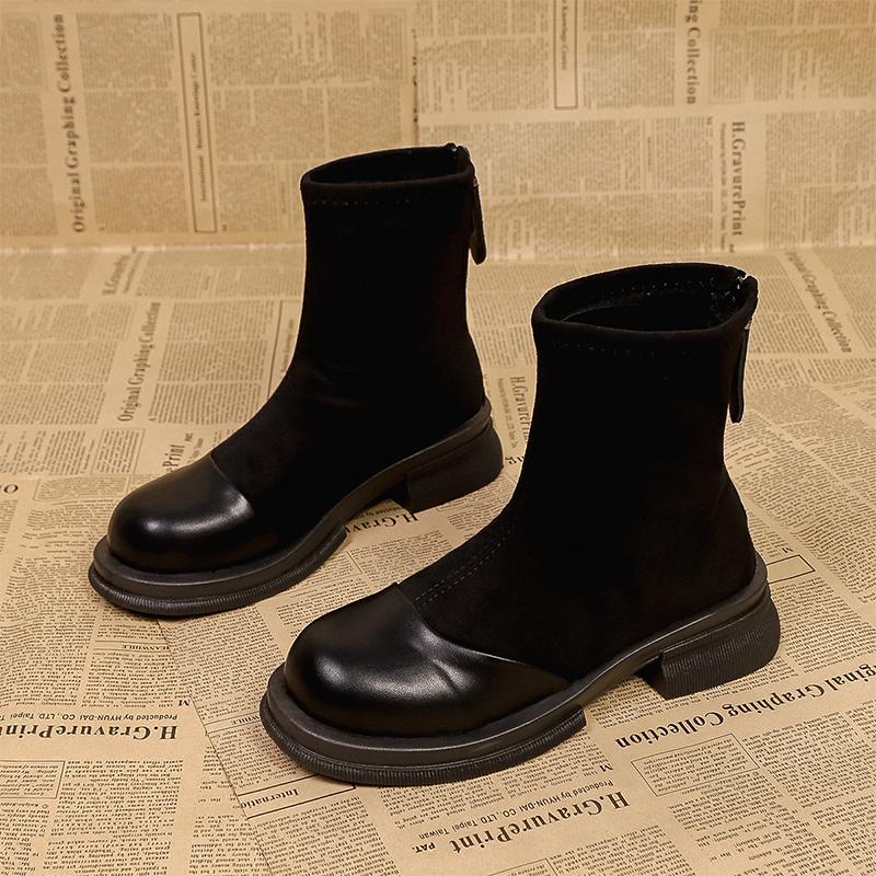 Ботильоны на каблуке для женской обуви Замшевые Модные Повседневные Платье Зимние Сапоги Дизайнерские Ретро Новые Удобные Короткие Женские Сапоги