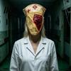 Halloween Costume Party Accessory Scary Nurse Masque, Horror Blood Latex Full Face Breathable Masque for Cosplay, Haunted House Prop, Soft