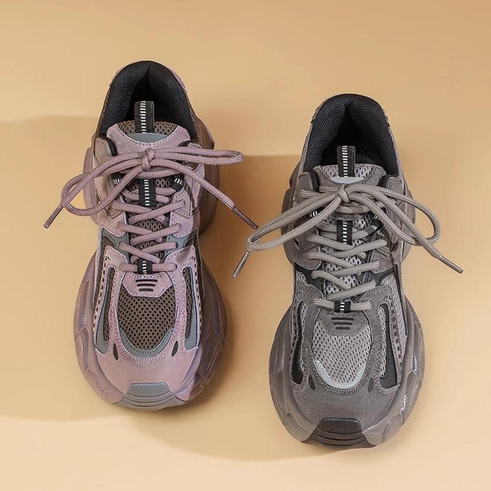 Спортивные кроссовки для папы женские весенне-летние новые универсальные студенческие на толстой подошве для увеличения роста и легкого бега