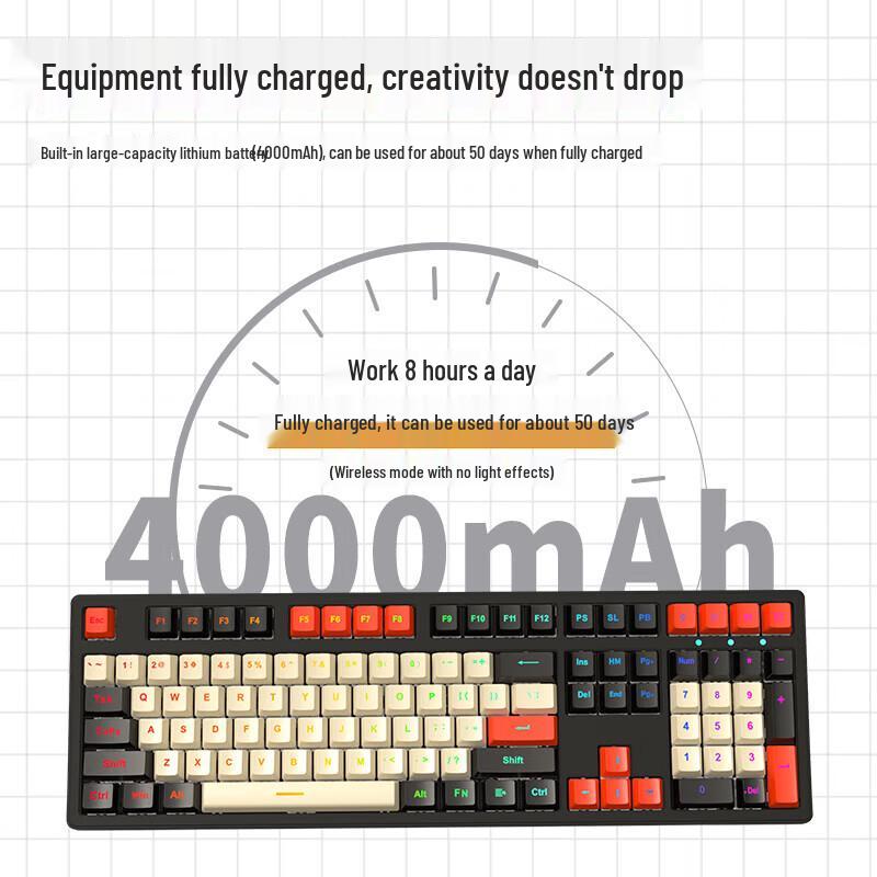 Pioneer Z108 Tri-Mode RGB Mechanical Keyboard - Silent Cherry MX Red