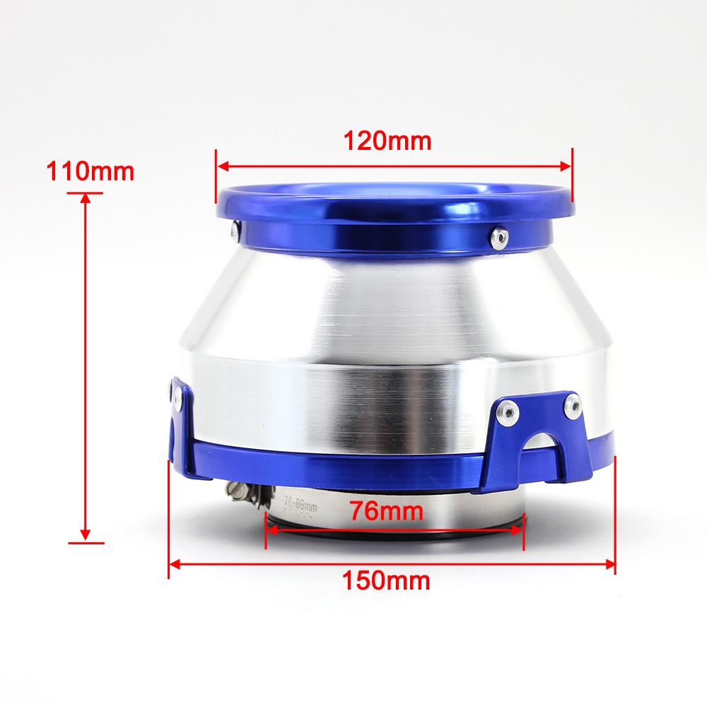 Универсальный 76 мм Высокопоточный Металлический Корпус Грибовидная Головка Воздухозаборник