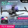 New KF106MAX Drone HD Camera Obstacle Avoidance 3-Axis Gimbal 5G WiFi FPV GPS Brushless Quadcopter Foldable Remote Control Aircraft Toy Gift