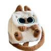 Women Cartoon Cats Crossbody Bag Plush Dolls Shoulder Bag Large Capacity Backpacks Student Casual School Bag for Winter