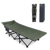 Складная походная кровать для улицы, изготовленная из хлопкового наполнителя, легкая и прочная, выдерживает нагрузку сумки для хранения, зеленая раскладушка, кемпинг, ткань, дышащая,
