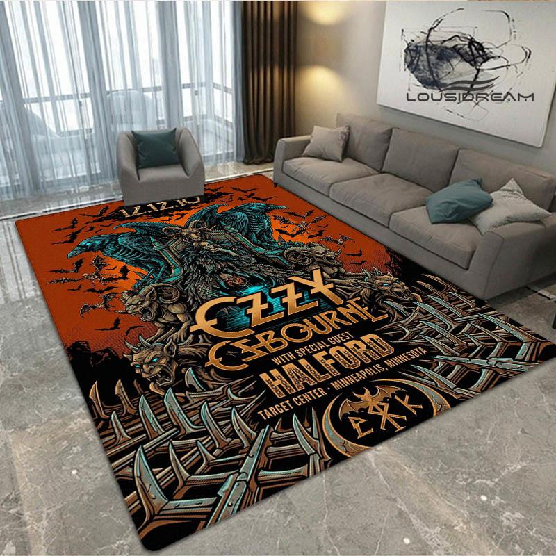 Ozzy osbourne printed carpet Living room bedroom non-slip carpets Yoga mat door mat Outdoor carpet kawaii rug birthday gift