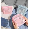 Small Capacity Lipstick Key Storage Pouch Mesh Zipper Coin Purse Portable Cosmetic Bag