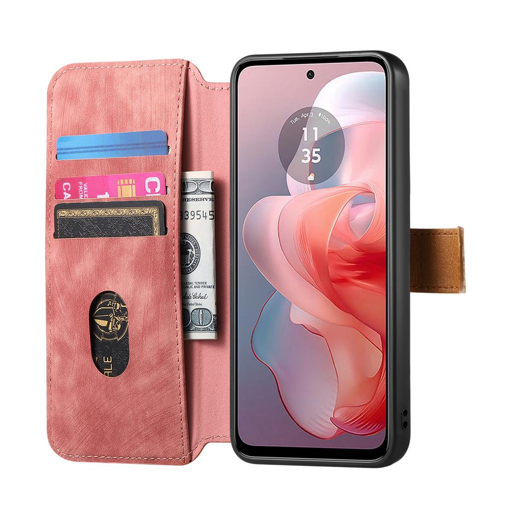 Ударопрочный чехол-кошелек для серии Motorola. G Stylus/G Play/G Power/Edge/G85/G45/G34/G35/G55...| Держатель для карт + Подставка + RFID-защита