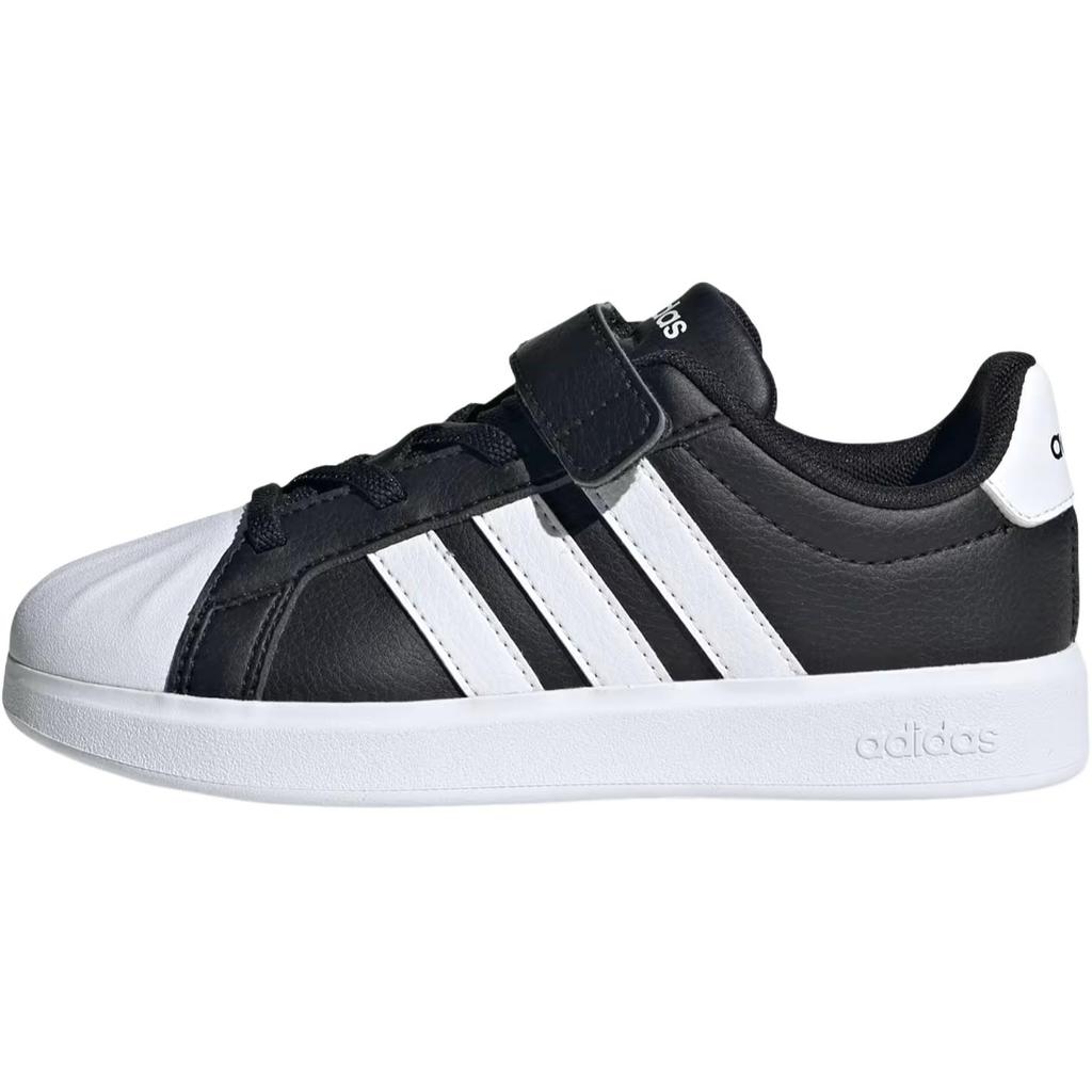 adidas Street Talk Низкие Детские Скейтбордические Кроссовки Черно-Белые Дети Возраст 3-7 Лет JQ8593