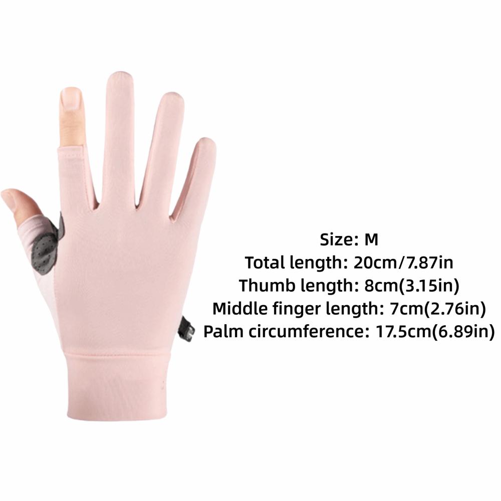 1 Pair Quick-Dry 2 Fingerless Bike Gloves For Cycling, Driving and Outdoor Sports