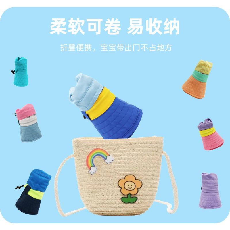 Новая защита шеи детская солнцезащитная шляпа-панама для девочек, детская шляпа от солнца с защитой от УФ-лучей, летняя