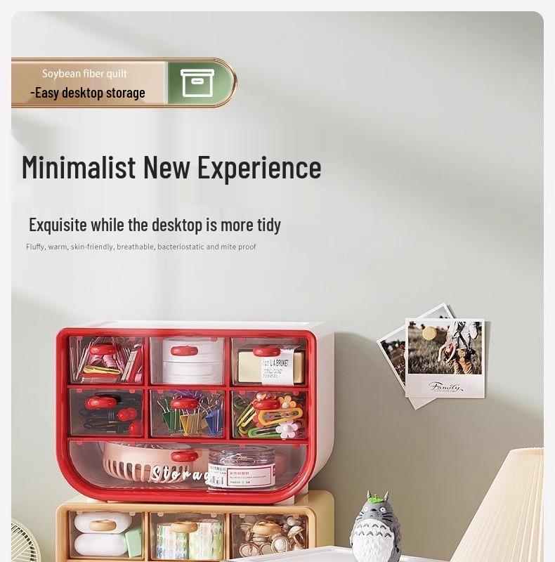 Office Desk Drawer Organizer and Stationery Storage Rack, Large Capacity