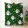 Christmas cartoon digitalprinted polyester Bedroom velvet flannel soft sofa cover blanket Fleece soft sofa cover blankets