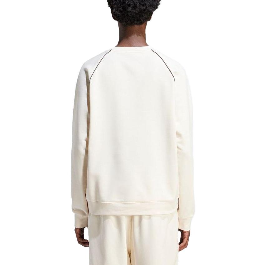 adidas Худи с круглым вырезом X Wales Bonner French Terry Унисекс Топы Wonder White/Cream IN3009