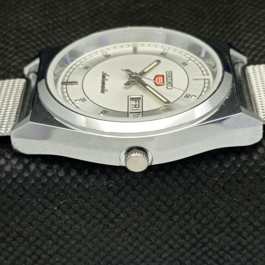 ВОССТАНОВЛЕННЫЕ ВИНТАЖНЫЕ МУЖСКИЕ СЕРЕБРЯНЫЕ ЧАСЫ SEIKO 5 AUTO 6309A ИЗ ЯПОНИИ 593a-a311249-2