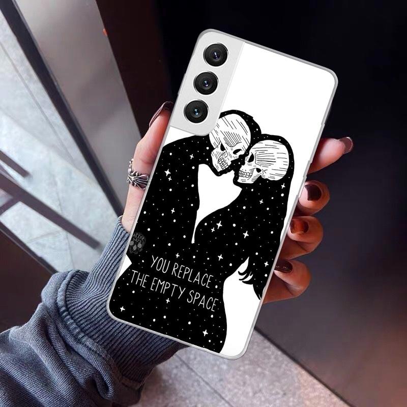 Lover Demon Skull Death Phone Case For Samsung Galaxy S26 S25 Edge S24 S23 Ultra S22 Plus S21 S20 FE Soft TPU Back Cover Funda G