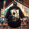 Забавная футболка с принтом покера для мужчин, модная простота Harajuku, свободные футболки с короткими рукавами, летние спортивные топы