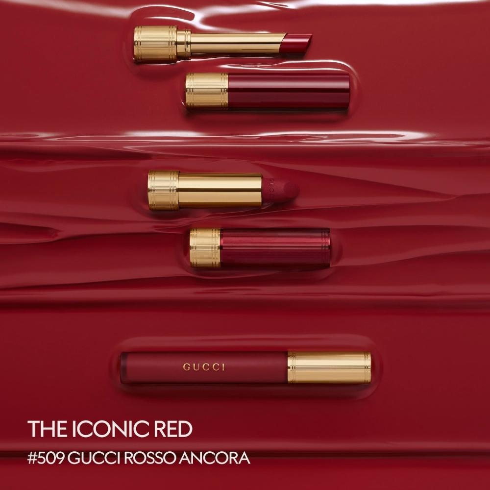 Gucci Transfer Proof Matte Liquid Lipstick 311 Lizzie Tiger Soft Matte Orange Lipstick Color