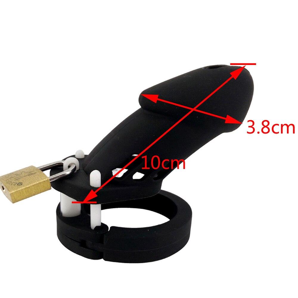 Мужской Силиконовый Cb Lock Chastity Lock Пенис Клетка Взрослые Секс Игрушки Член Клетка Раб Рогоносец Пытки Мошонка