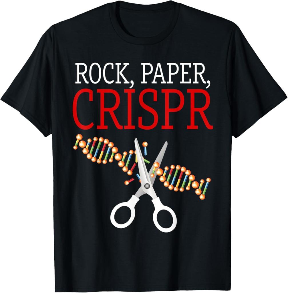 Crispr Gift Funny Saying Rock Paper Crispr Student Lab T-Shirt