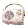 Retro Speaker Clear Sound Portable Wireless Vintage Small Speaker for Home Travel Outdoor