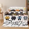 HD Пледы из ультрамягкой фланели Stray Kids Kpop, Теплый уютный плед для дивана, кресла, кровати, спальни, гостиной, Подарок для путешествий