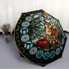 Японская зонт-трость с узором Сиба-ину, портативная и складная конструкция, 8 спиц, повседневный аксессуар для Хэллоуина, Рождества и подарков на день рождения.