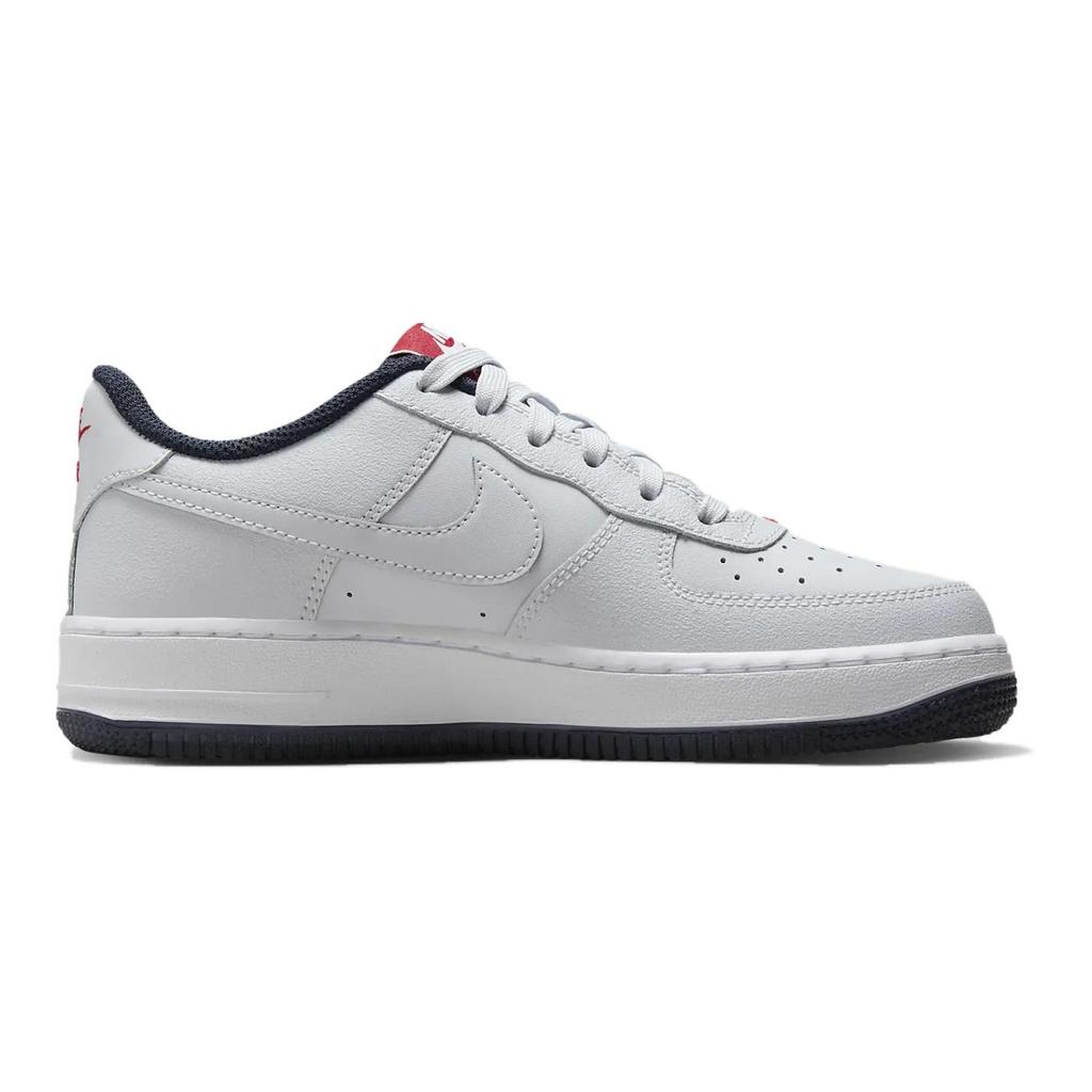 Nike Air Force 1 LV8 4 GS Kids Pure Platinum University Red Obsidian FQ4118-001