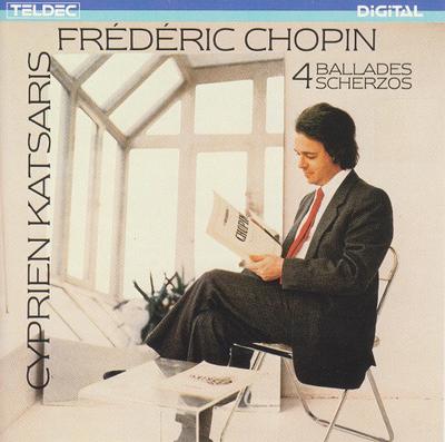 CD ФРÉДЕРИК ШОПЕН - СИПРИЕН КАТСАРИС - 4 Баллады / 4 Скерцо 843053 TELDEC 1984 Германия Классика Б/У