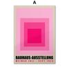 Минималистичный геометрический розовый желтый Баухауз выставка стены книги по искусству печать холст живопись Ретро плакаты настенная картина Декор в гостиную