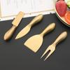 6Pcs Matte Gold Mini Knife Fork Cheese Tool For Butter Cheese Slicer Cutter Stainless Steel Cutlery Tool Kitchen Gadget